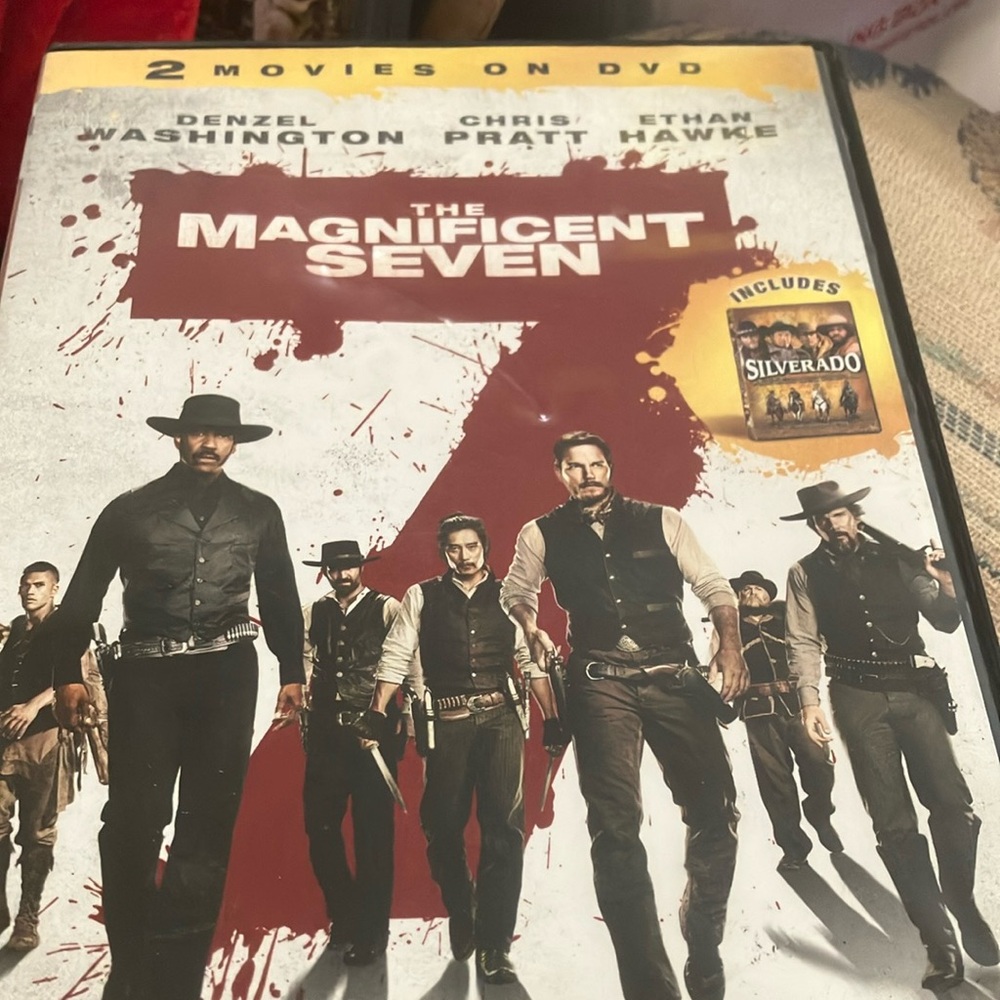 The magnificent seven and Silverado dvd